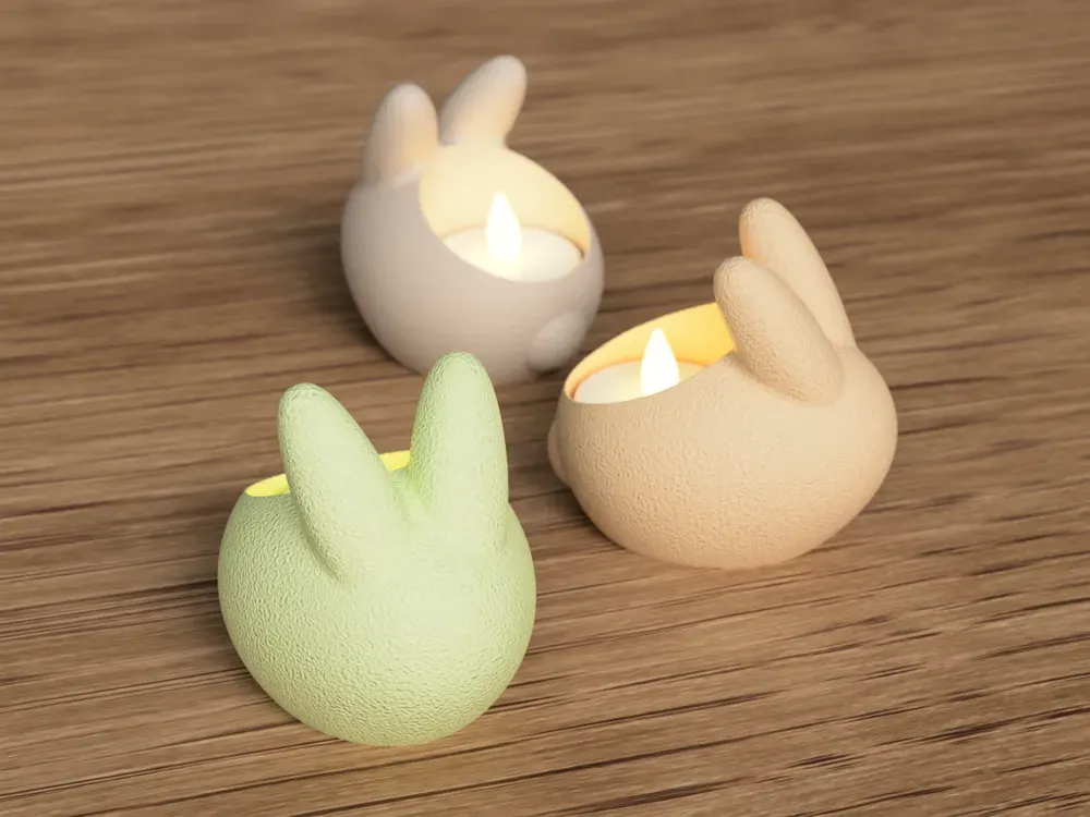 Porte-bougie LED Lapin de Pâques 3.webp