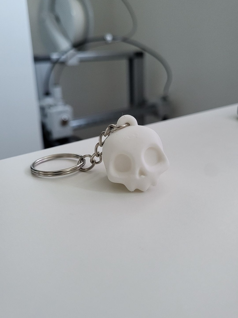 Porte-clés tête de mort mignonne - 2