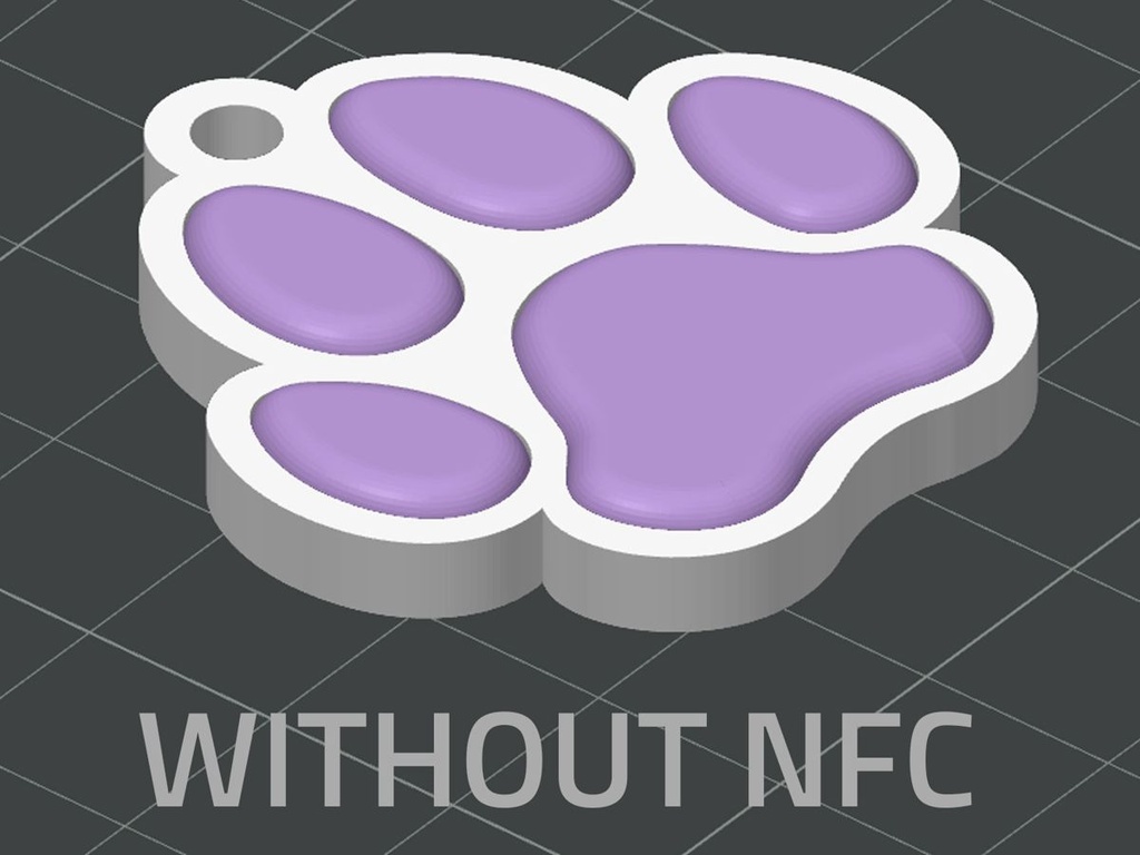 Porte-clés Patte de Chien NFC - 3