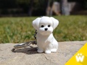 Porte-clés Petit Chien Bichon - 2