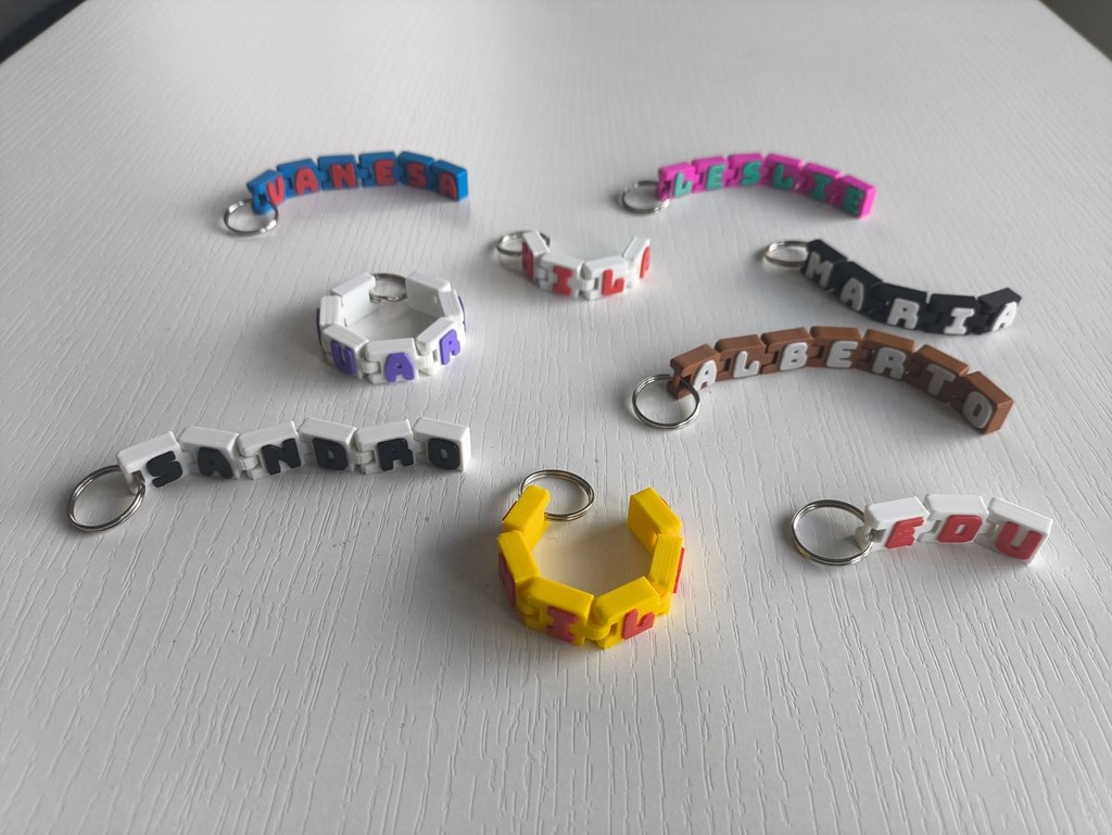 Porte-clés Articulé Prénom Personnalisé - 2