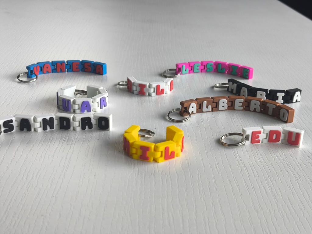 Porte-clés Articulé Prénom Personnalisé - 3