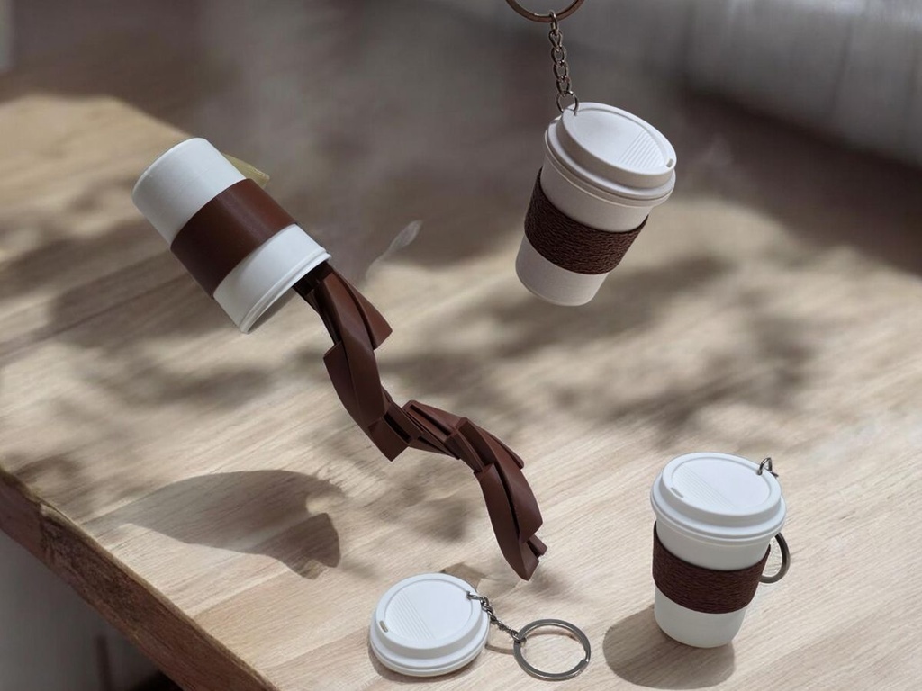 Porte-clés tasse de café surprise - 1