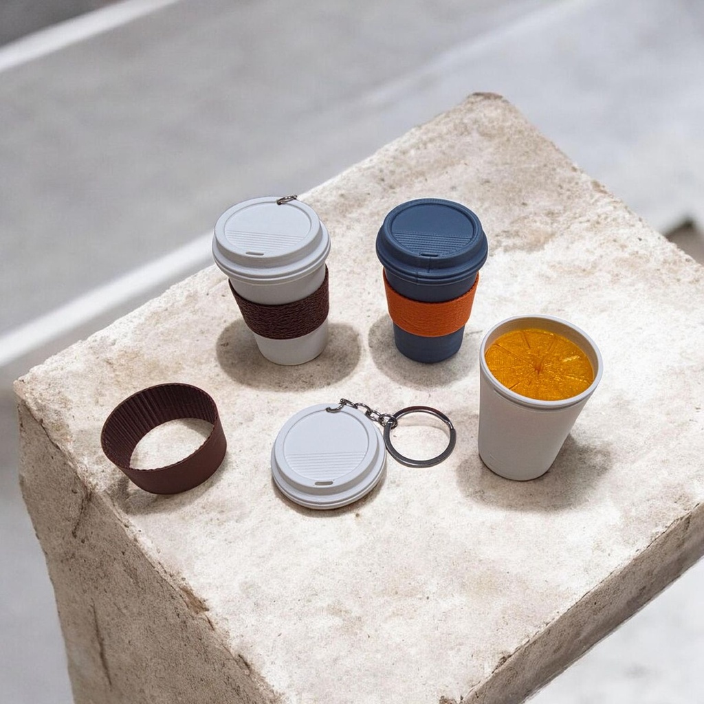 Porte-clés tasse de café surprise - 2