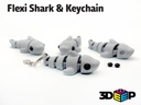 Porte-clés requin articulé - 1