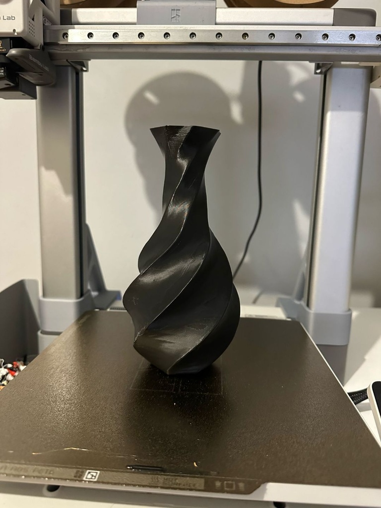 Vase torsadé contemporain - 1