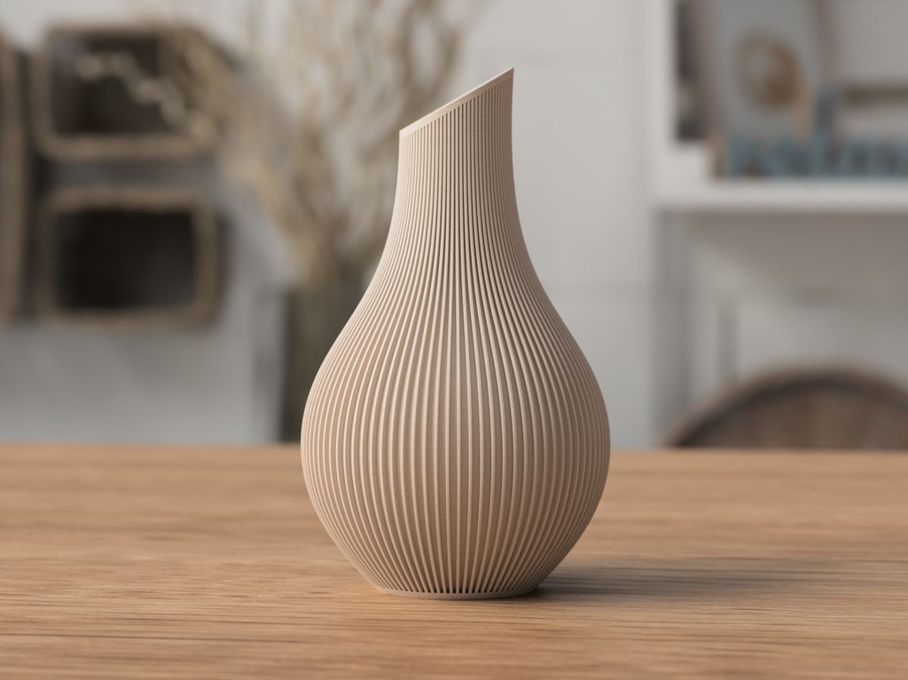Vase Japandi Shizu nervuré - 1