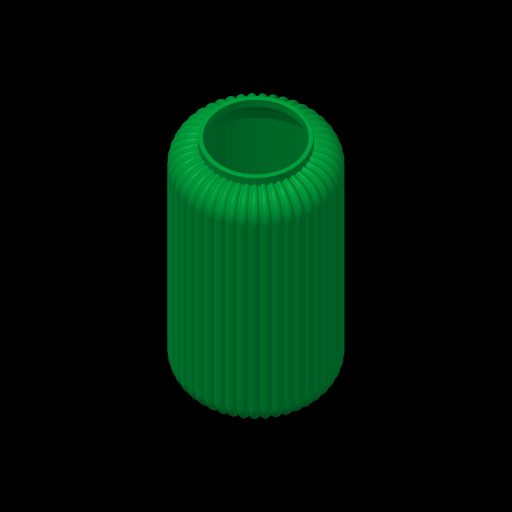Vase cannelé contemporain - 2