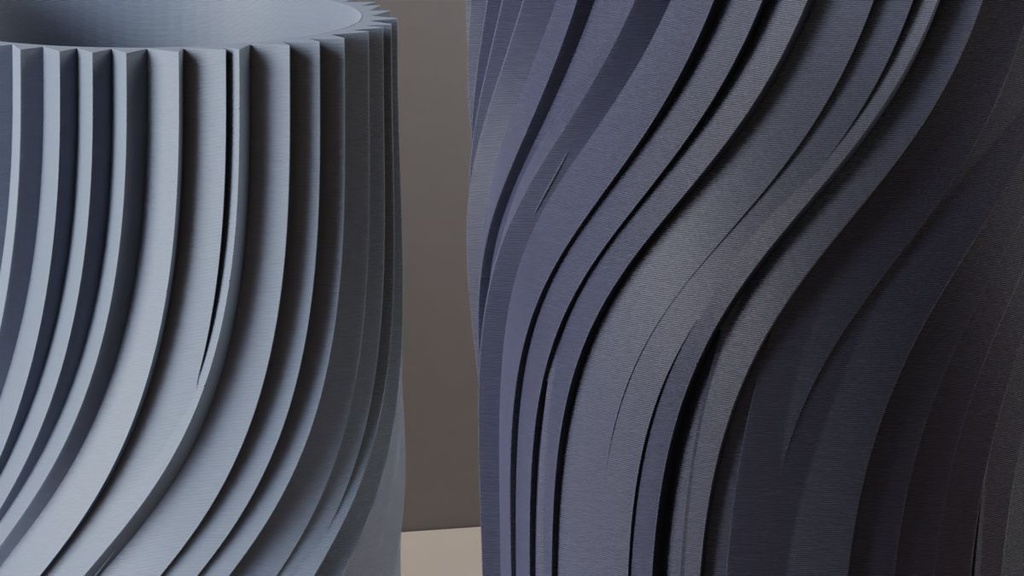 Vase Spirale Moderne Torsadé - 2