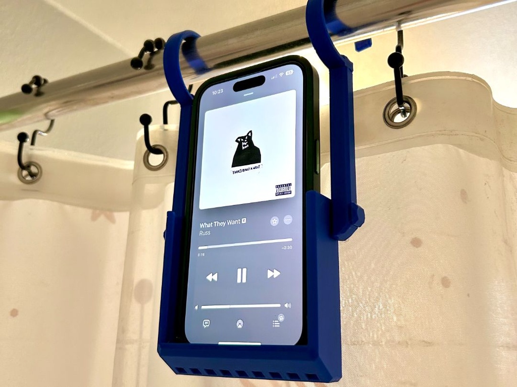 Support téléphone de douche (Gris)