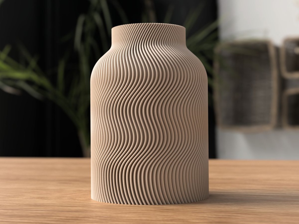 Vase moderne Luna (Gris)