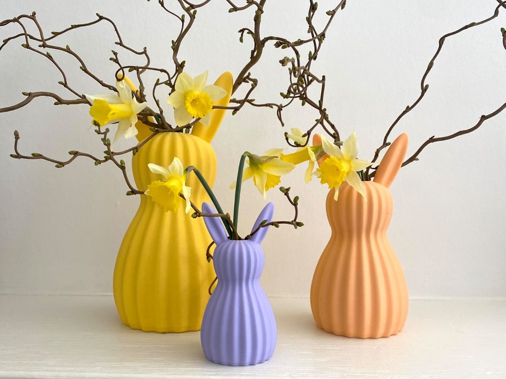 Vase lapin de Pâques (Gris)