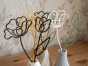 Fleurs déco style trait minimaliste