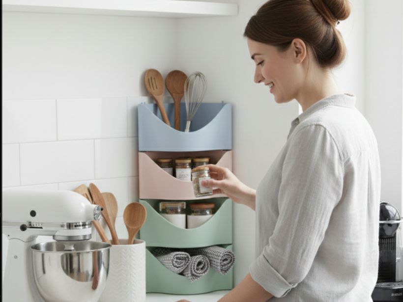 Organiseur d'angle modulaire empilable