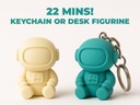 Lot de 3 Porte-clés Mini Astronaute
