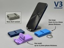 Support smartphone porte-clés pliable