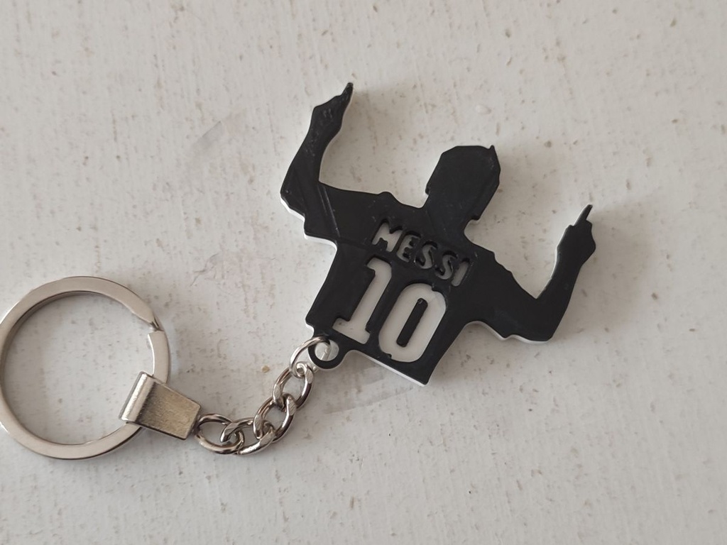 Lot de 3 Porte-clés silhouette footballeur