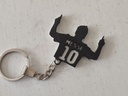 Porte-clés silhouette footballeur