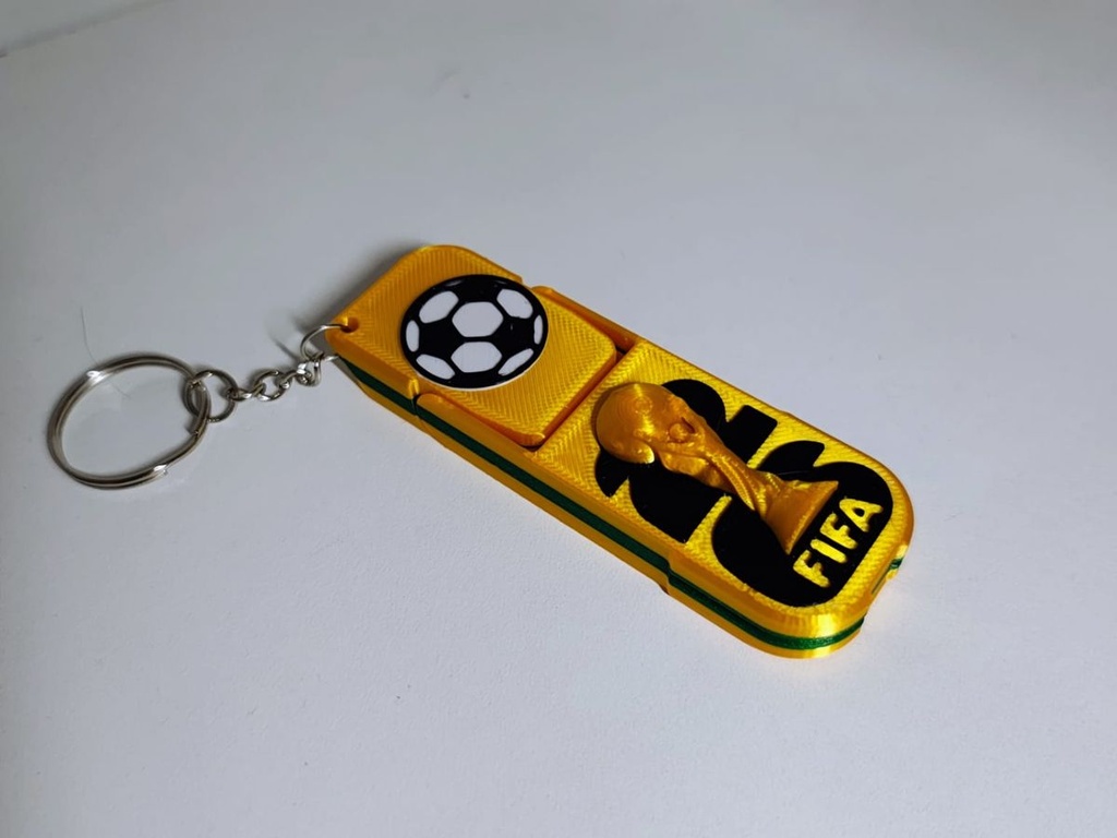 Porte-clés support téléphone football