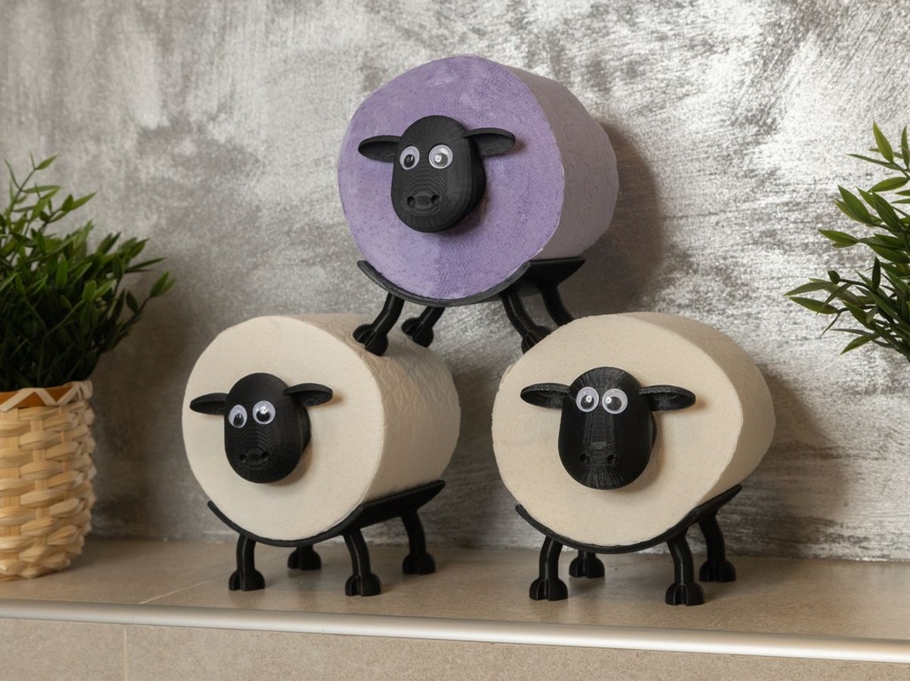 Porte-rouleau mouton rigolo
