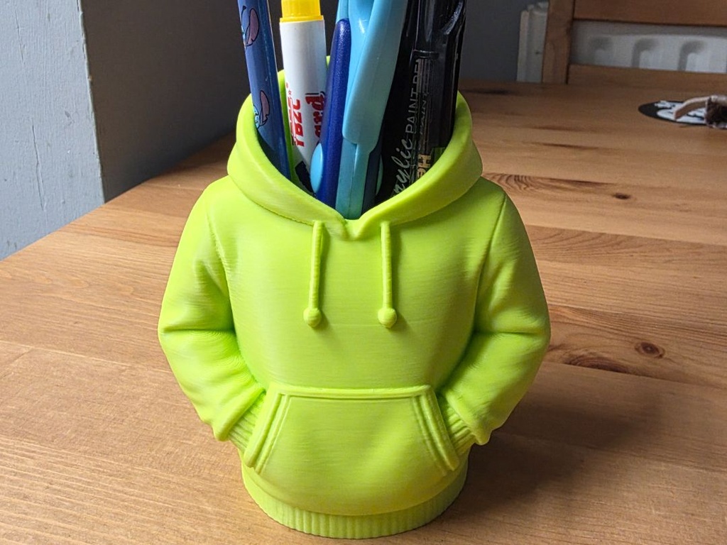 Pot à crayons sweat à capuche