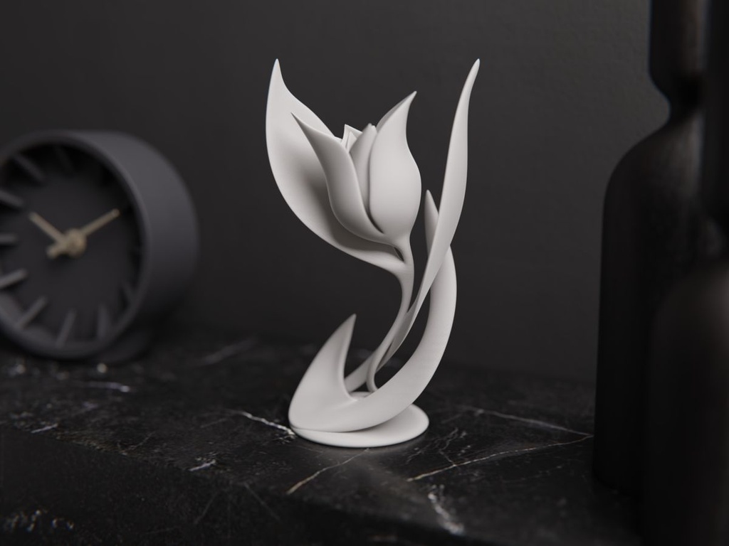 Sculpture fleur décorative