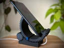 Support Téléphone Inclinable à Engrenages