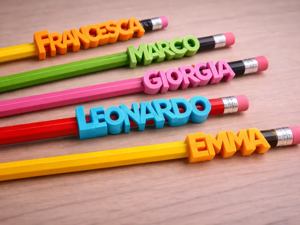 Bague Prénom 3D Personnalisée pour Crayon – Fini les Crayons Perdus !