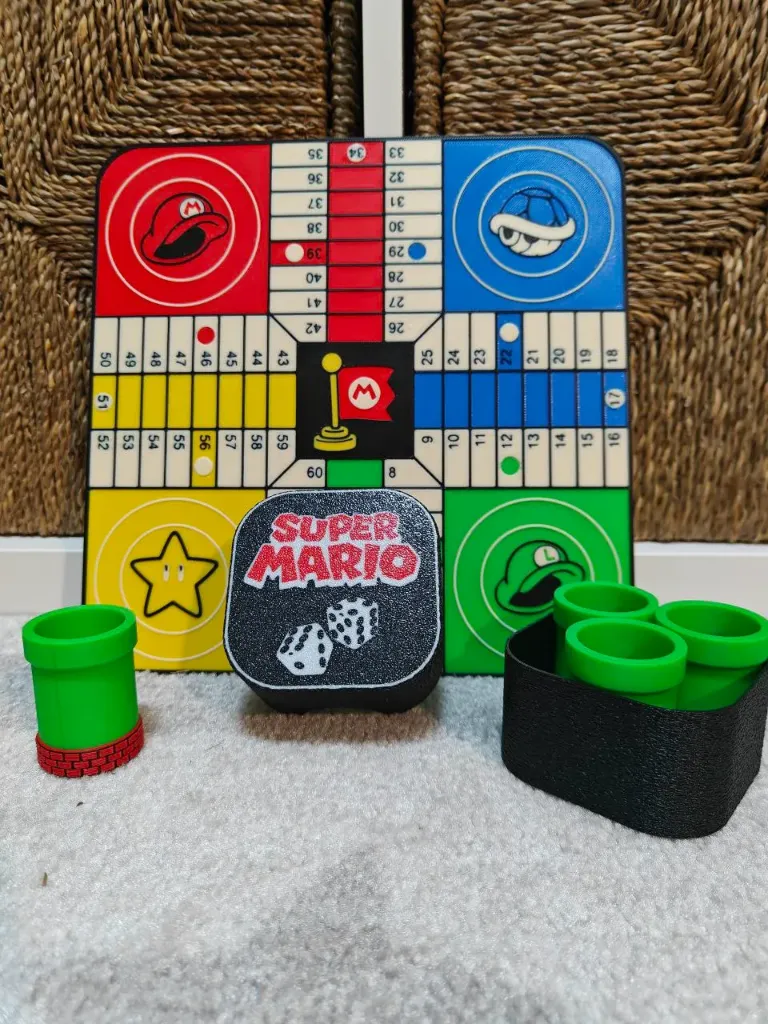 Jeu de Plateau Parchís Thème Super Mario – Édition Fan Collector