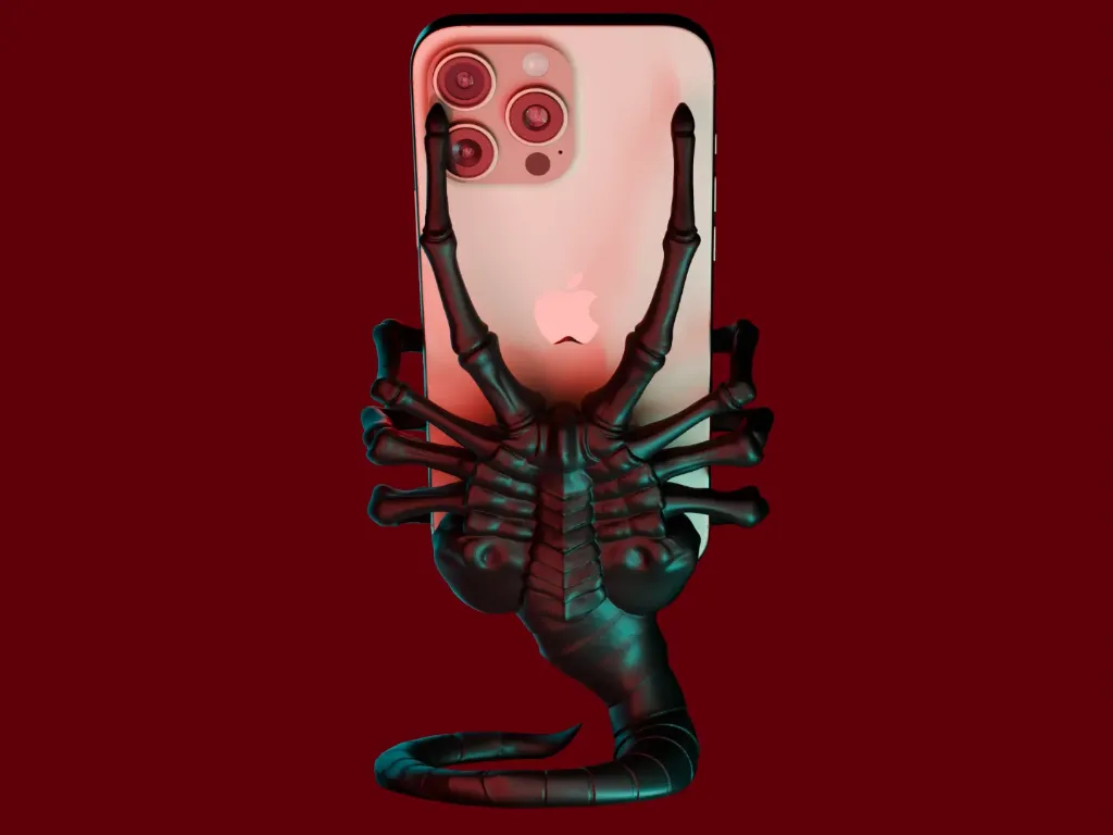 Support Smartphone Facehugger – La Créature qui Tient Votre Téléphone