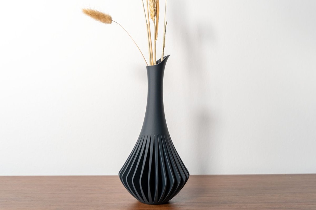 Vase rétro mid-century (Gris)