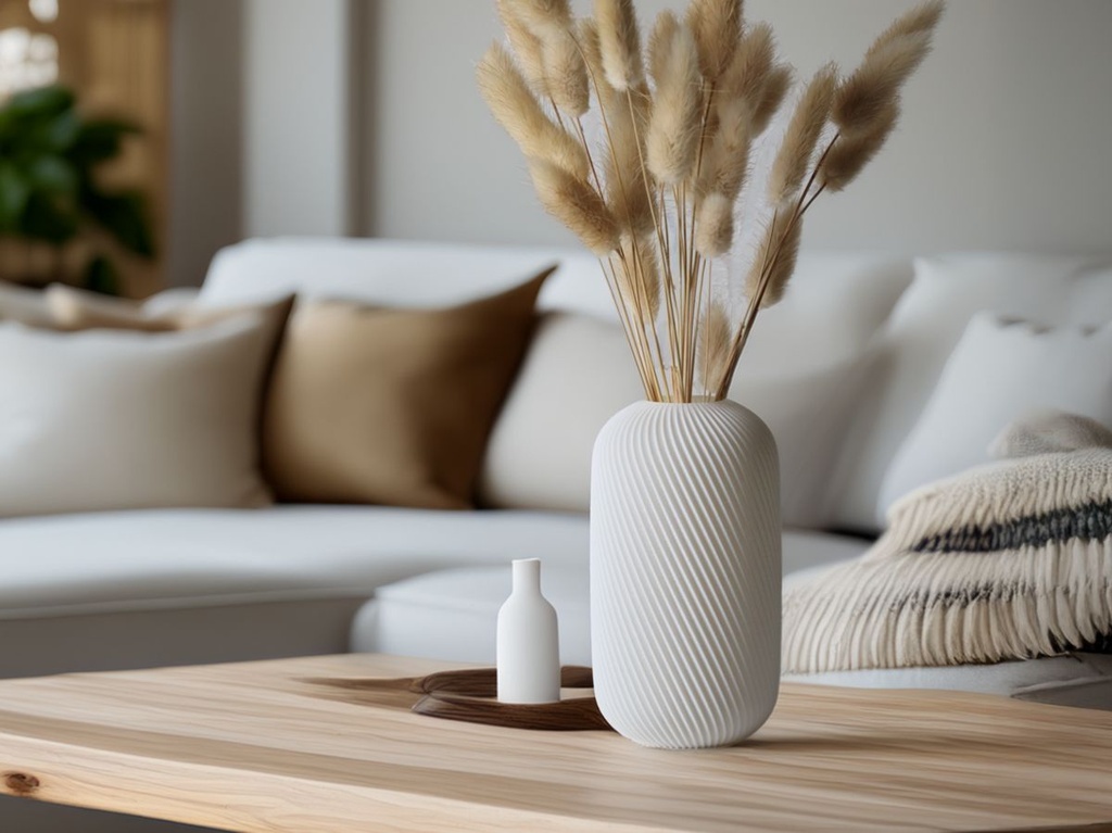 Vase Rossella chic botanique (Gris)