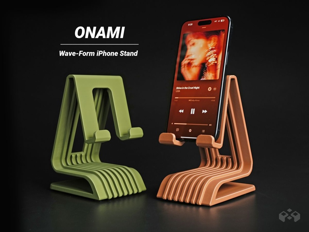 Support téléphone vague Onami (Gris)