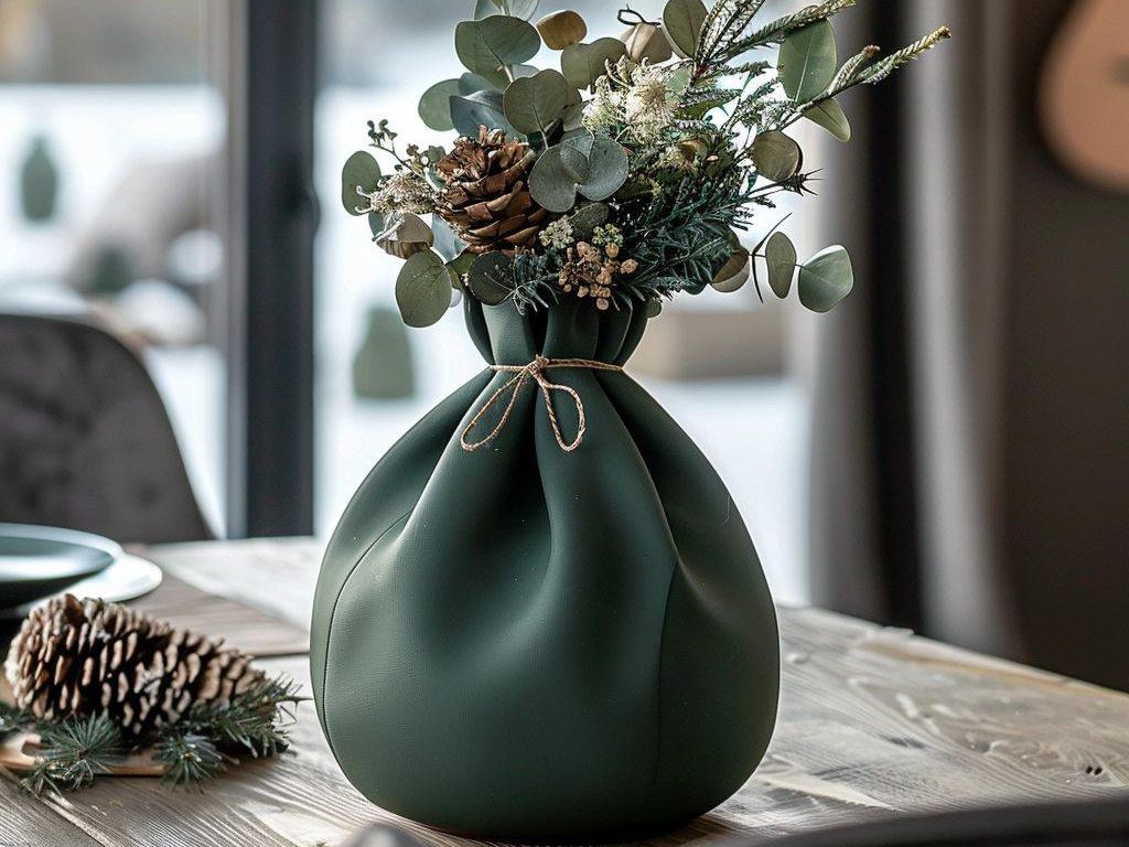 Vase Evergreen Esprit Nature (Gris)