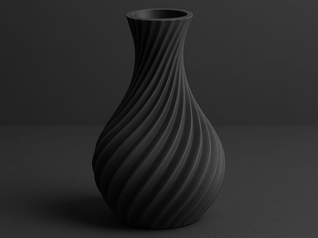 Vase Déco Contemporain (Gris)