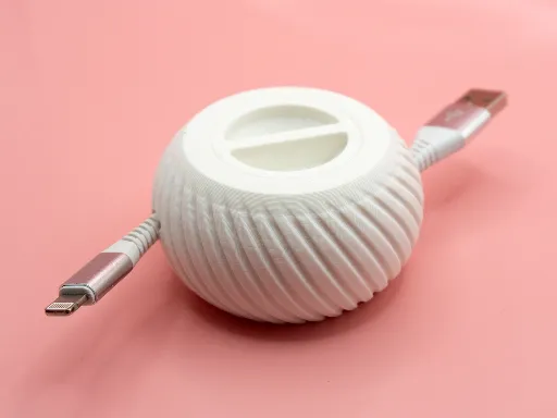 Enrouleur de Câble Sphérique – Range-Câble Cannelé